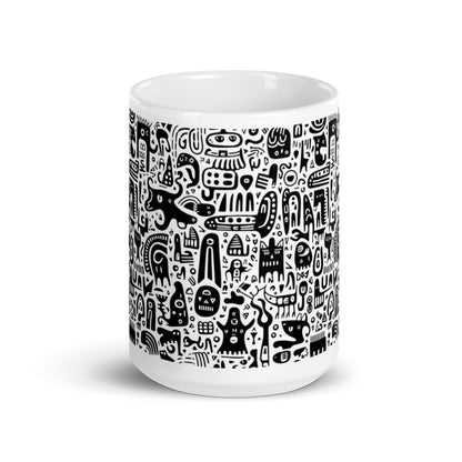 Inkstone Hound ceramic coffee mug - 15 oz - front view