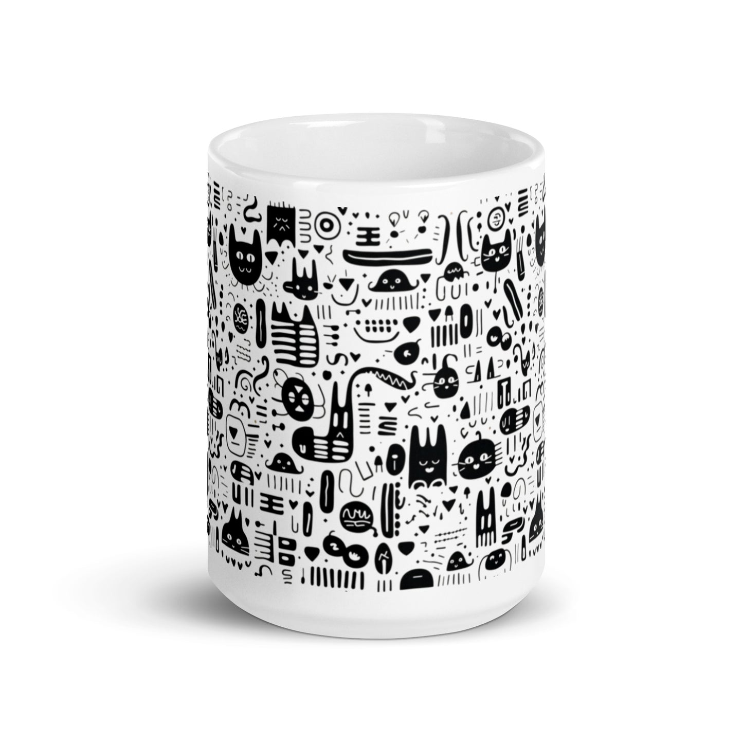 Inkstone Prowl ceramic coffee mug - 15 oz - front view