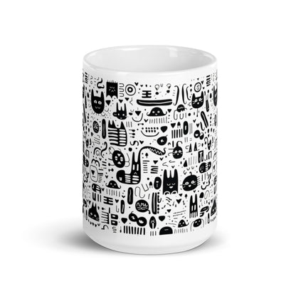 Inkstone Prowl ceramic coffee mug - 15 oz - front view