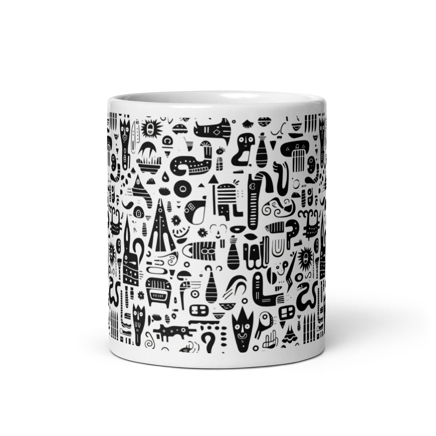 Inkstone Totem ceramic coffee mug - 11 oz - front view