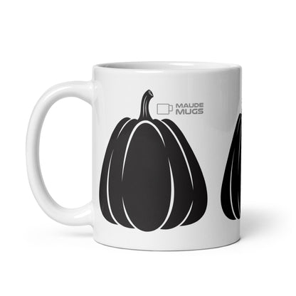 Jack — Tall ceramic coffee mug - 11 oz - handle on left