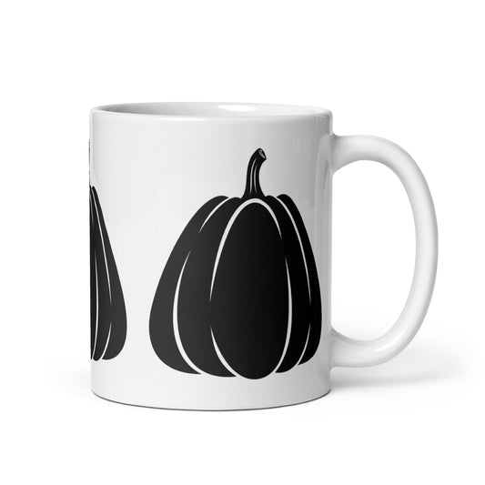 Jack — Tall ceramic coffee mug - 11 oz - handle on right