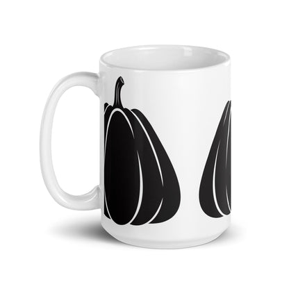 Jack — Tall ceramic coffee mug - 15 oz - handle on left