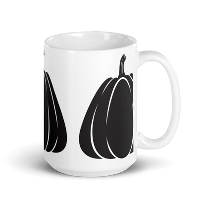 Jack — Tall ceramic coffee mug - 15 oz - handle on right