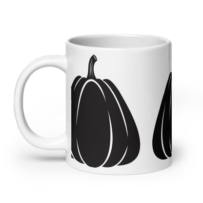 Jack — Tall ceramic coffee mug - 20 oz - handle on left