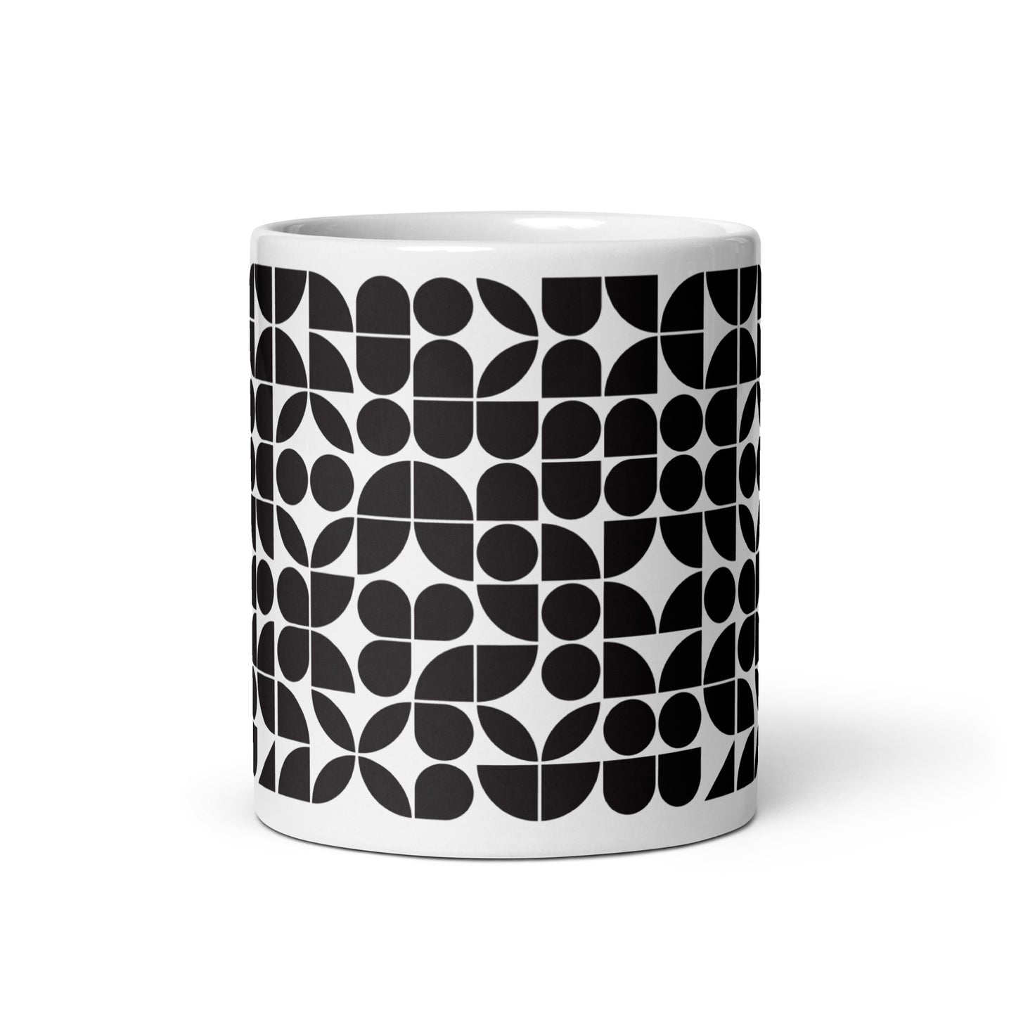 Mauderno Block ceramic coffee mug - 11 oz - front view