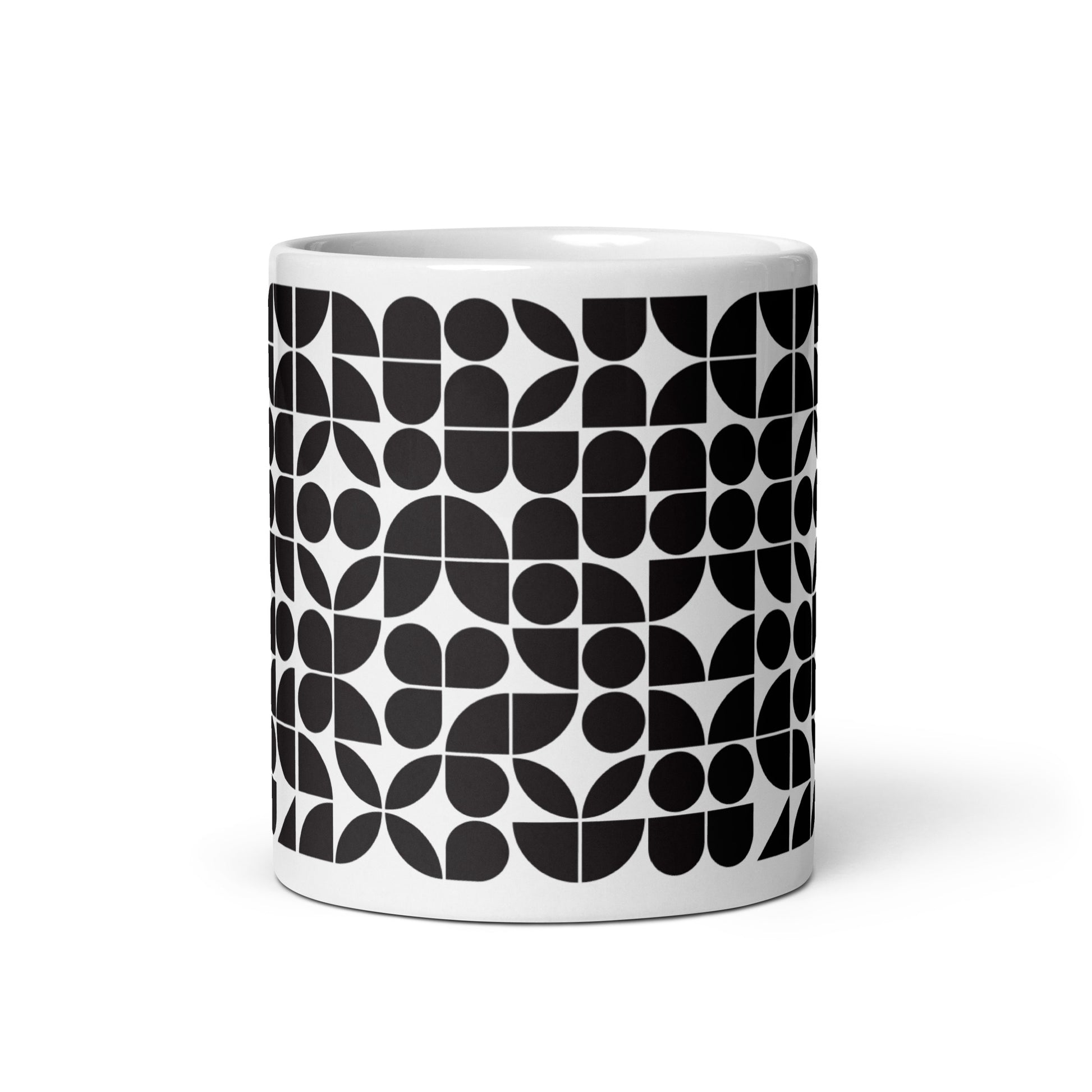 Mauderno Block ceramic coffee mug - 11 oz - front view