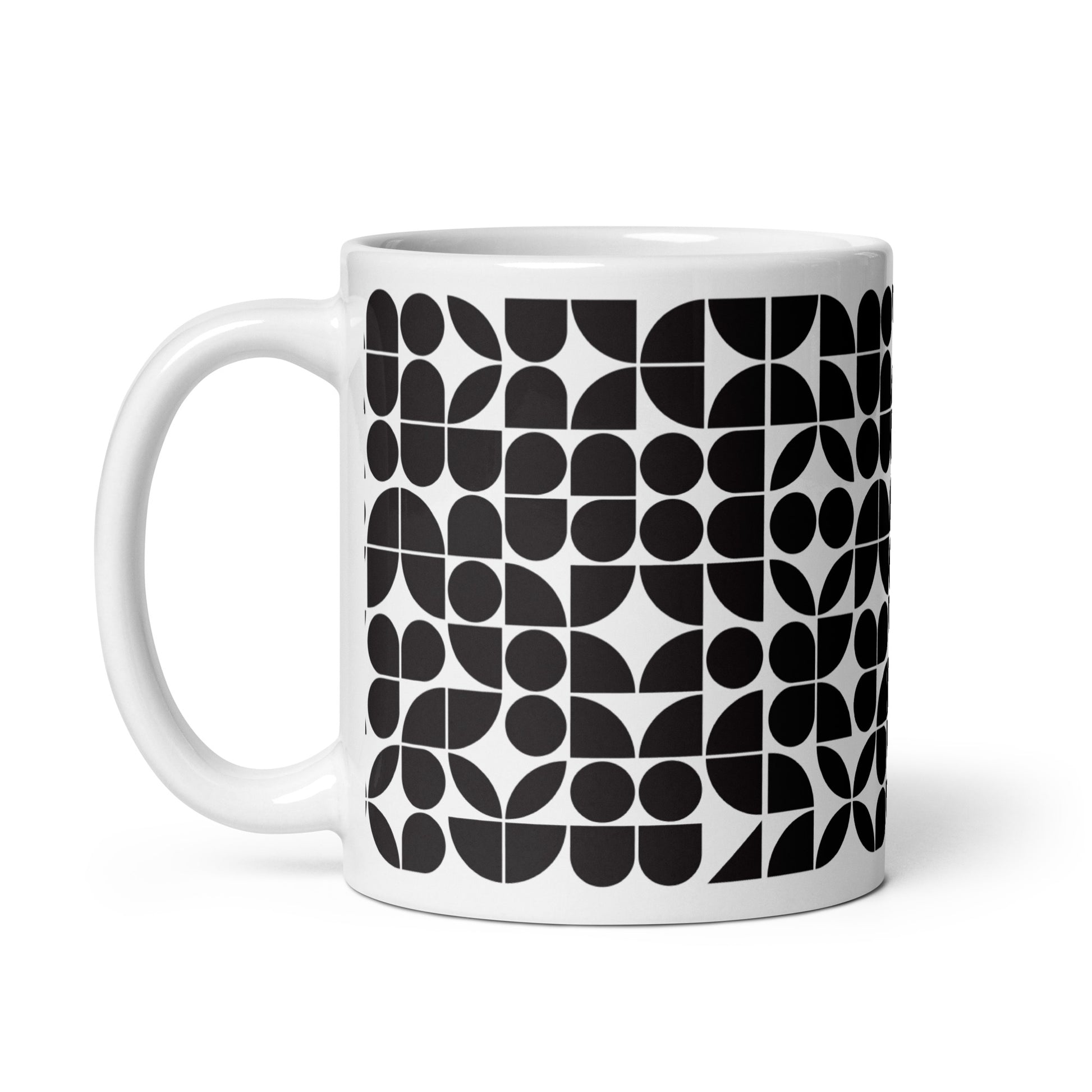Mauderno Block ceramic coffee mug - 11 oz - handle on left