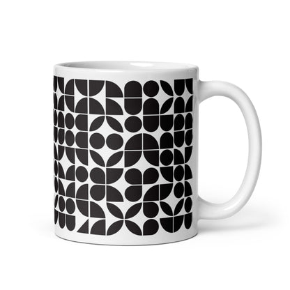 Mauderno Block ceramic coffee mug - 11 oz - handle on right