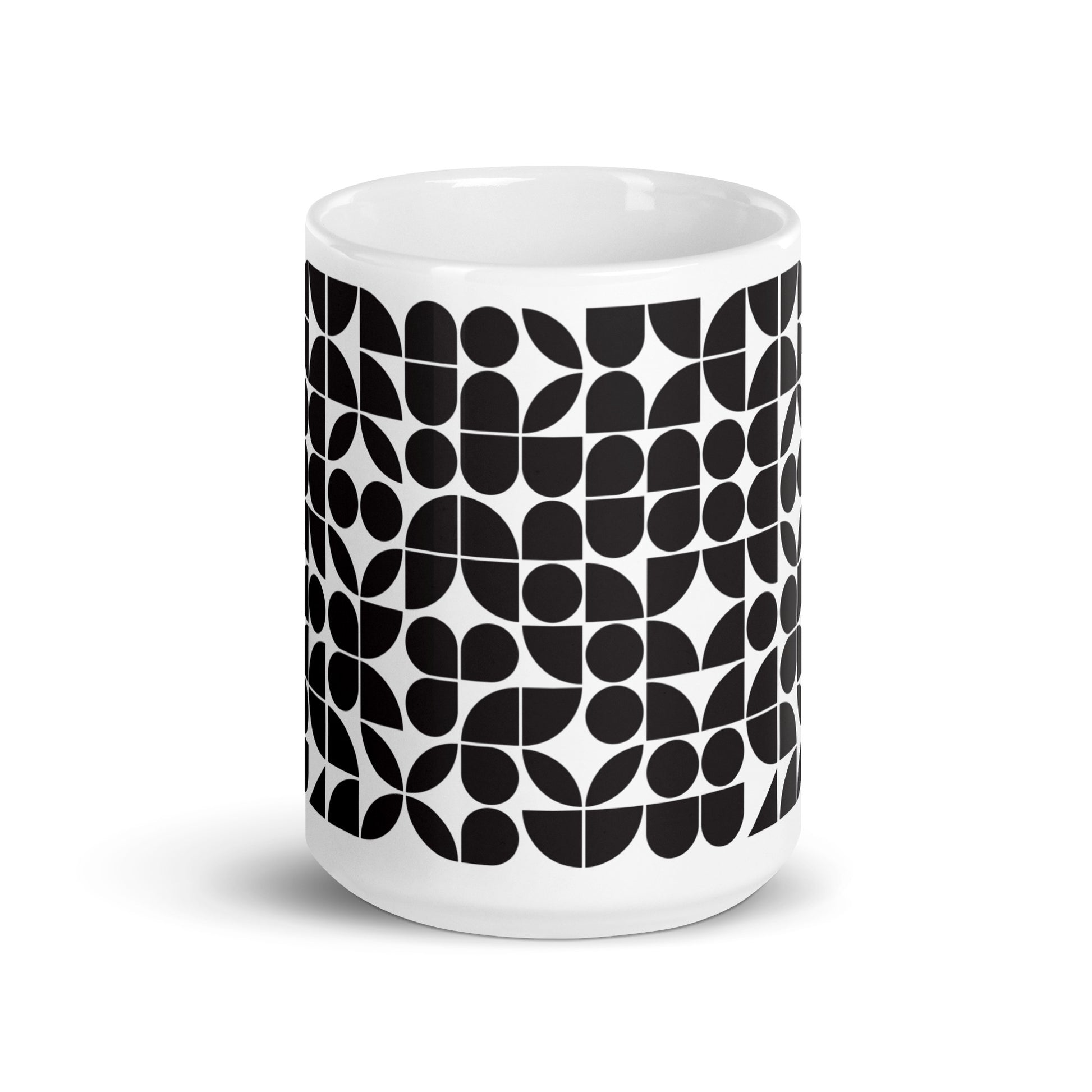 Mauderno Block ceramic coffee mug - 15 oz - front view