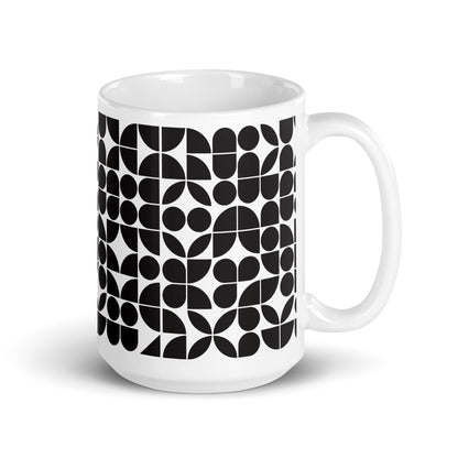 Mauderno Block ceramic coffee mug - 15 oz - handle on right