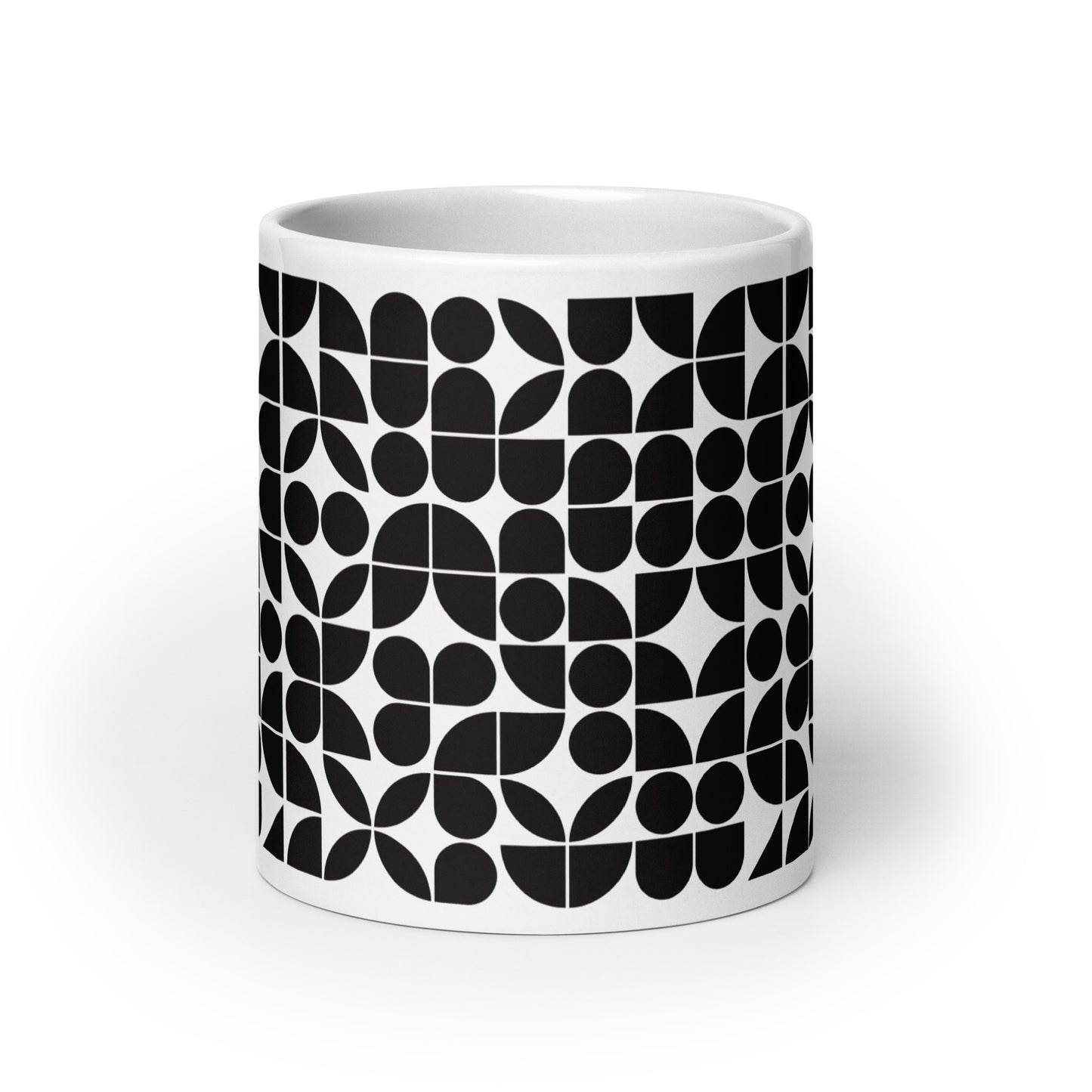 Mauderno Block ceramic coffee mug - 20 oz - front view
