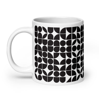 Mauderno Block ceramic coffee mug - 20 oz - handle on left