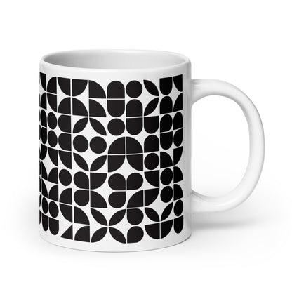 Mauderno Block ceramic coffee mug - 20 oz - handle on right