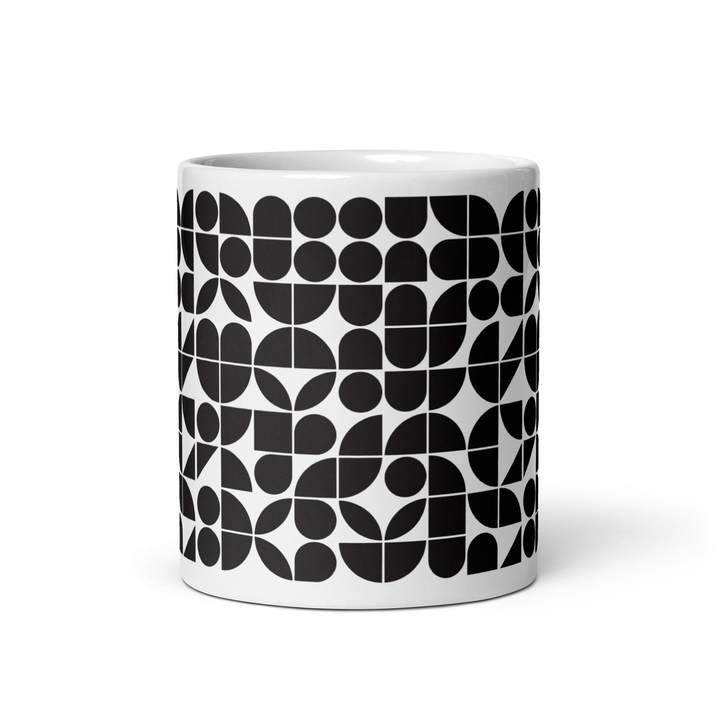 Mauderno Cog ceramic coffee mug - 11 oz - front view