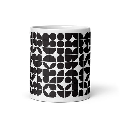 Mauderno Cog ceramic coffee mug - 11 oz - front view