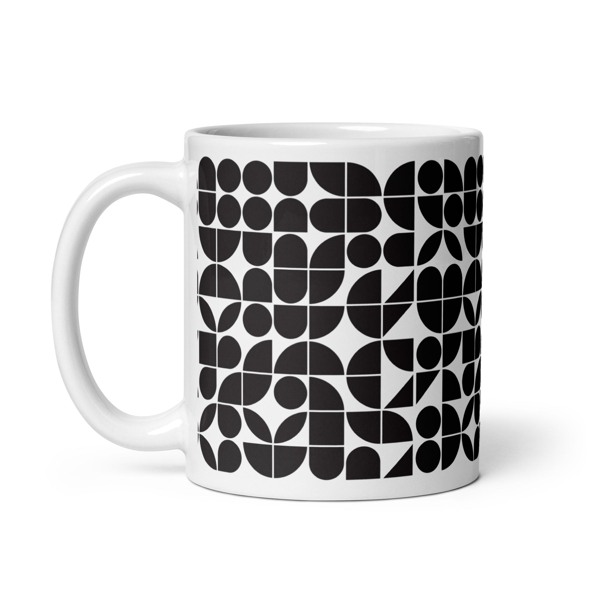 Mauderno Cog ceramic coffee mug - 11 oz - handle on left