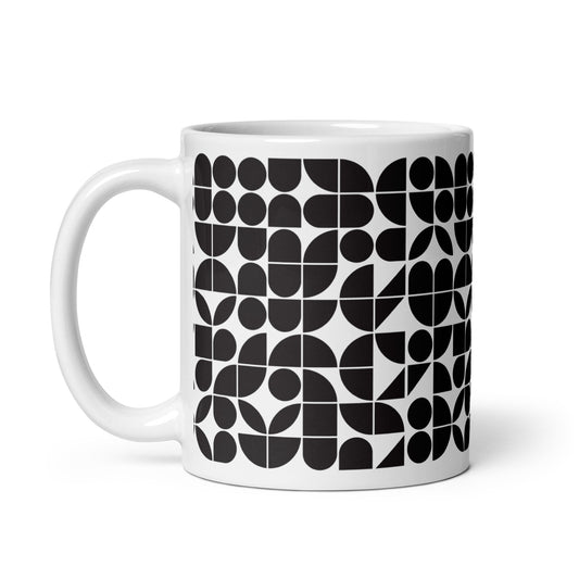 Mauderno Cog ceramic coffee mug - 11 oz - handle on left