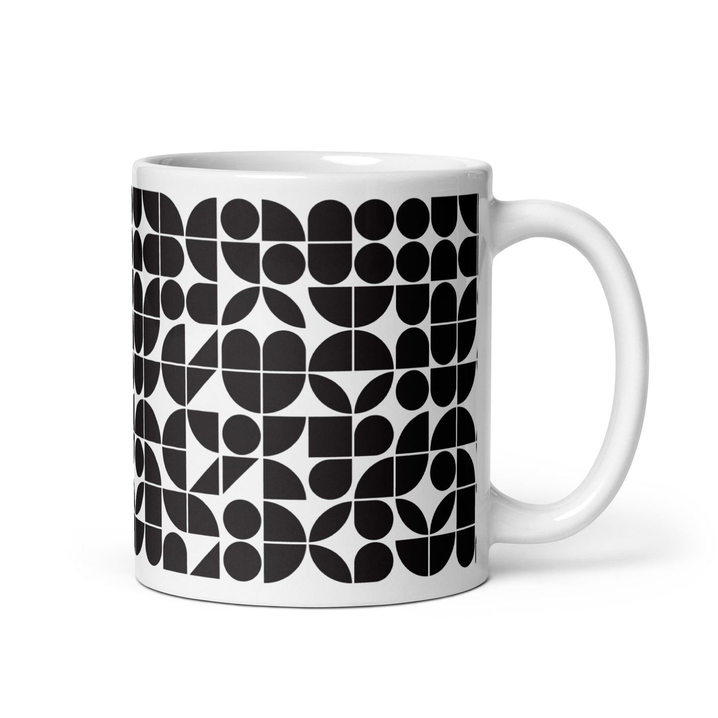 Mauderno Cog ceramic coffee mug - 11 oz - handle on right