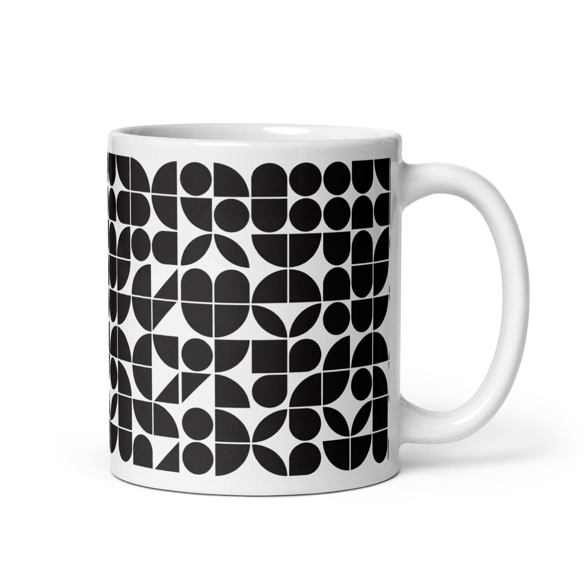 Mauderno Cog ceramic coffee mug - 11 oz - handle on right