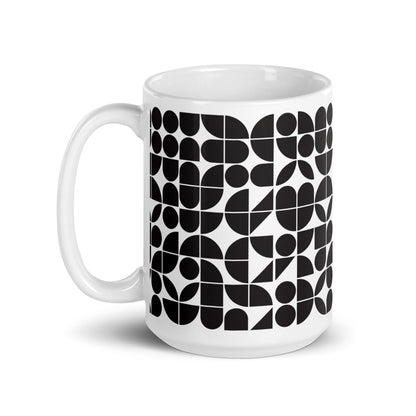 Mauderno Cog ceramic coffee mug - 15 oz - handle on left