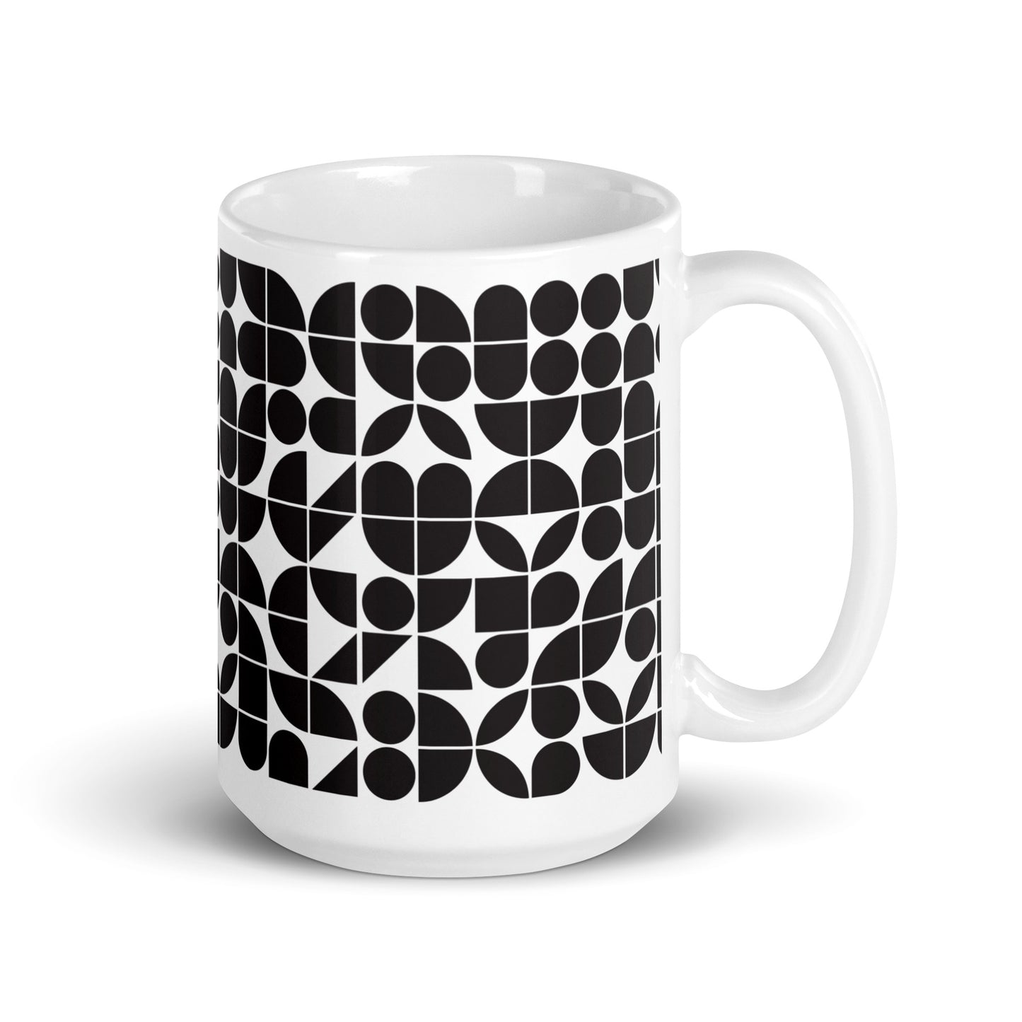 Mauderno Cog ceramic coffee mug - 15 oz - handle on right