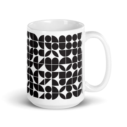 Mauderno Cog ceramic coffee mug - 15 oz - handle on right