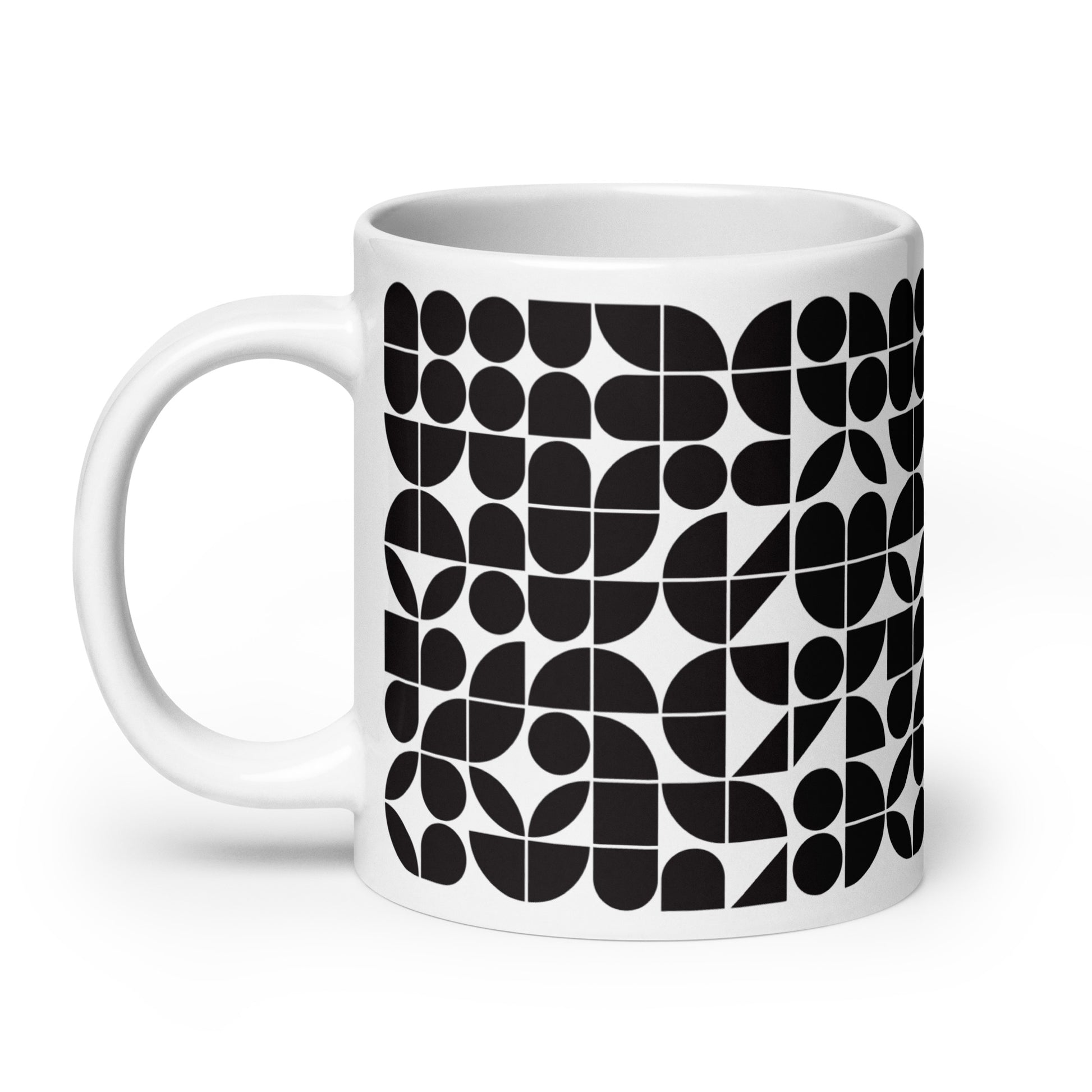 Mauderno Cog ceramic coffee mug - 20 oz - handle on left