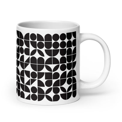 Mauderno Cog ceramic coffee mug - 20 oz - handle on right