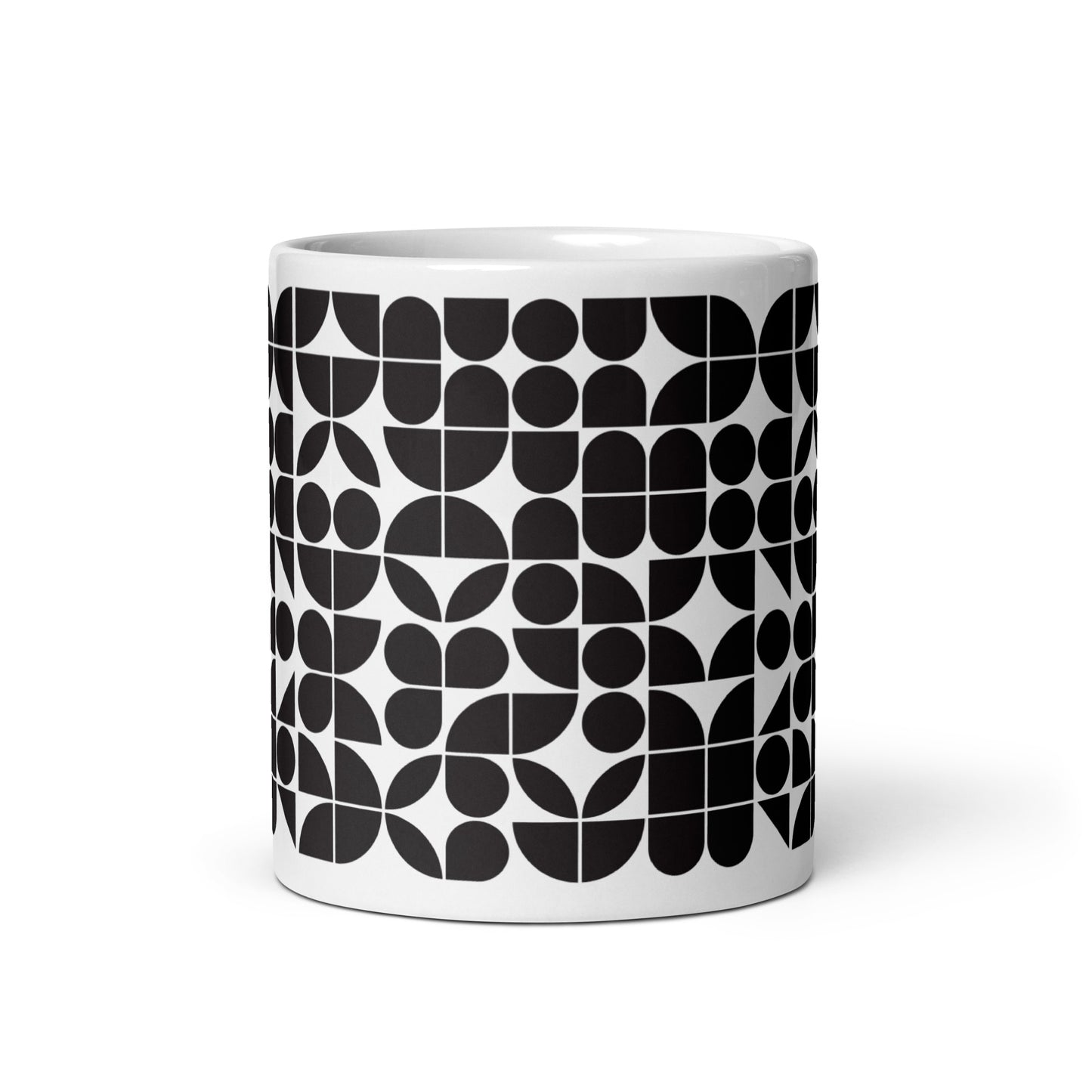 Mauderno Lens ceramic coffee mug - 11 oz - front view