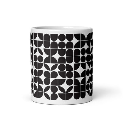 Mauderno Lens ceramic coffee mug - 11 oz - front view