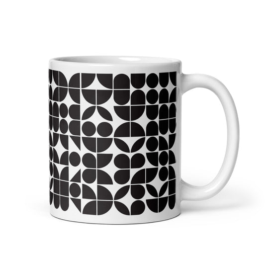 Mauderno Lens ceramic coffee mug - 11 oz - handle on right