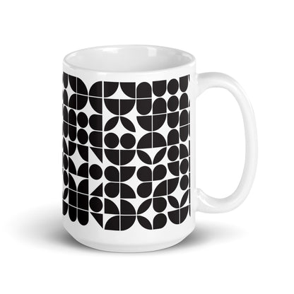 Mauderno Lens ceramic coffee mug - 15 oz - handle on right