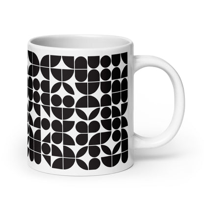 Mauderno Lens ceramic coffee mug - 20 oz - handle on right