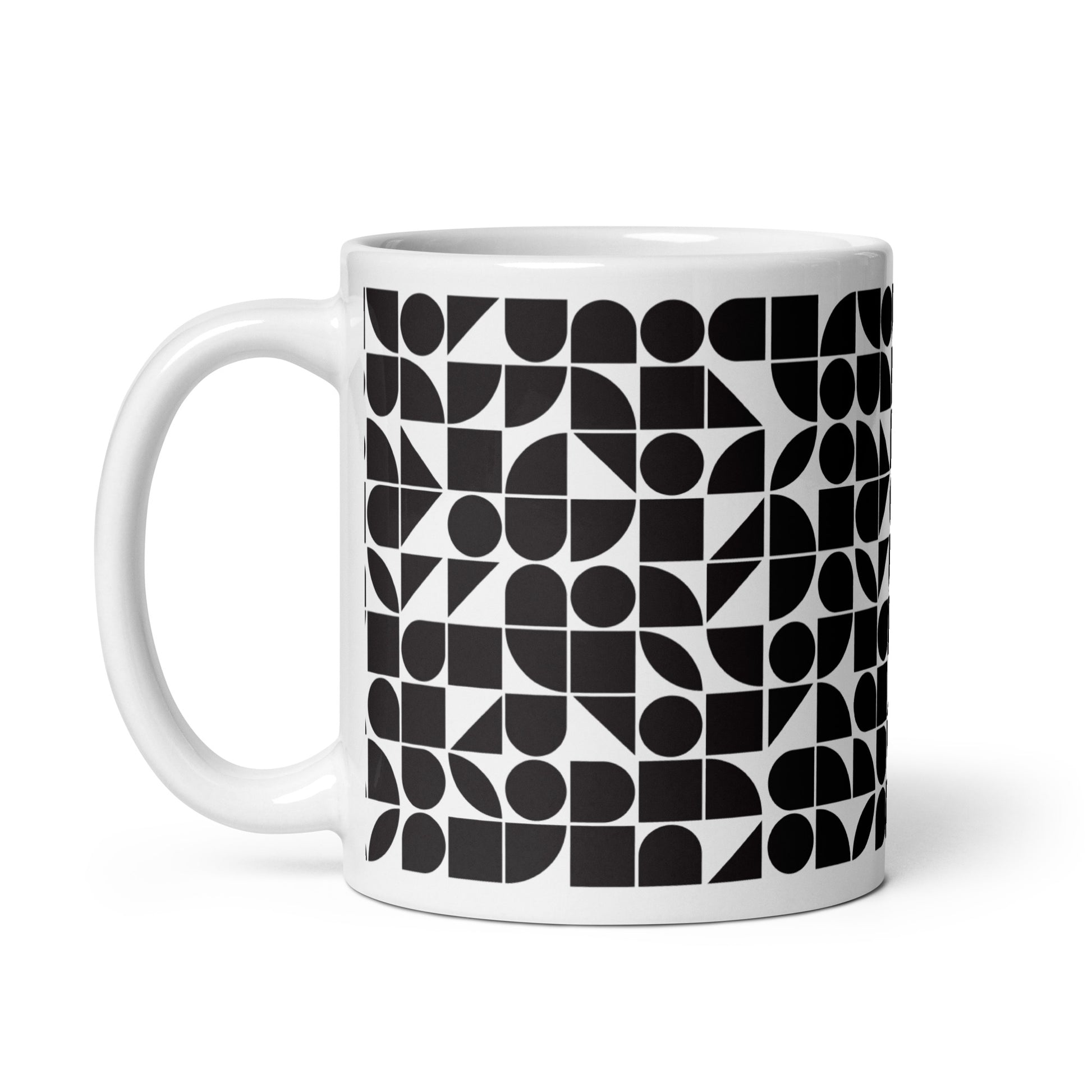 Mauderno Shard ceramic coffee mug - 11 oz - handle on left