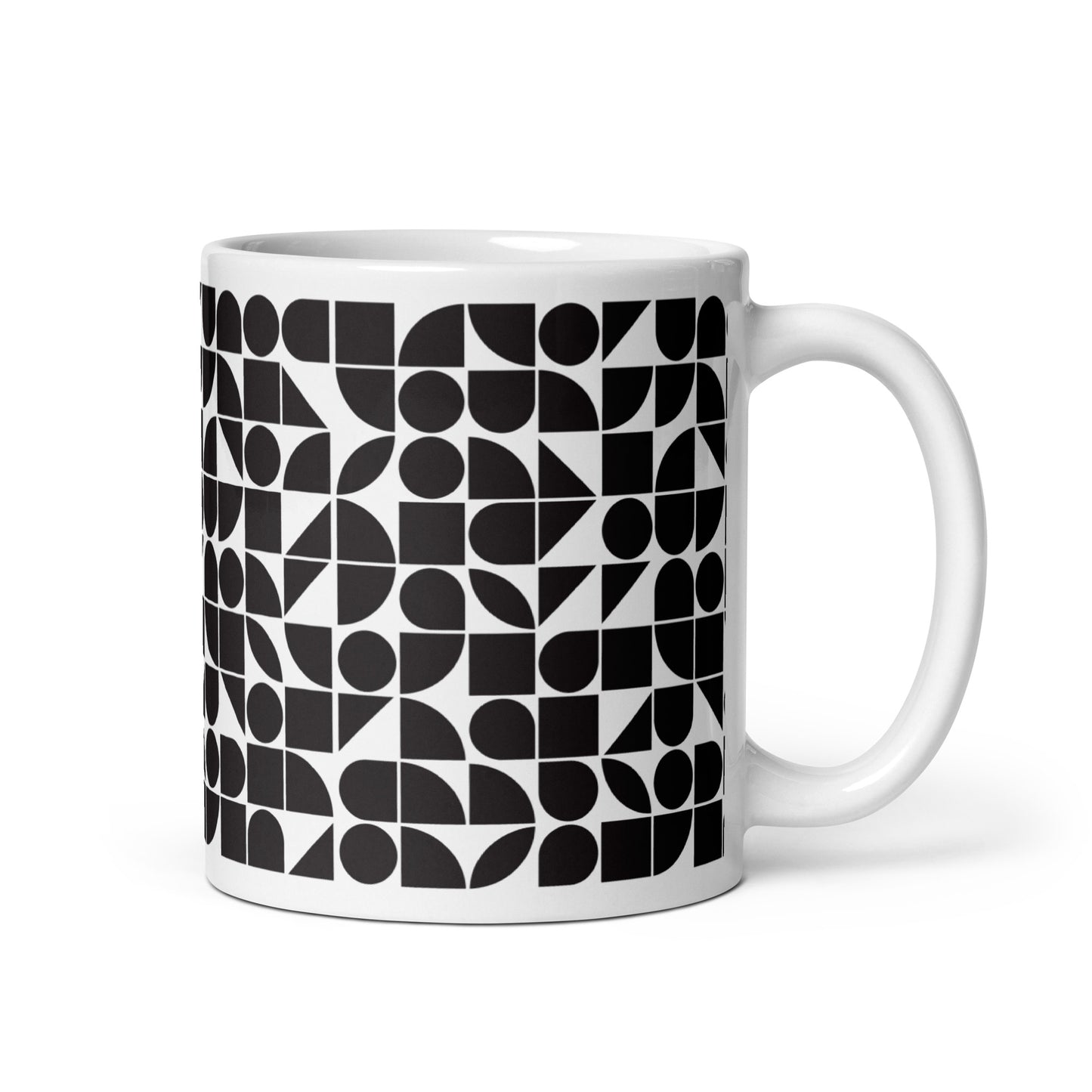 Mauderno Shard ceramic coffee mug - 11 oz - handle on right