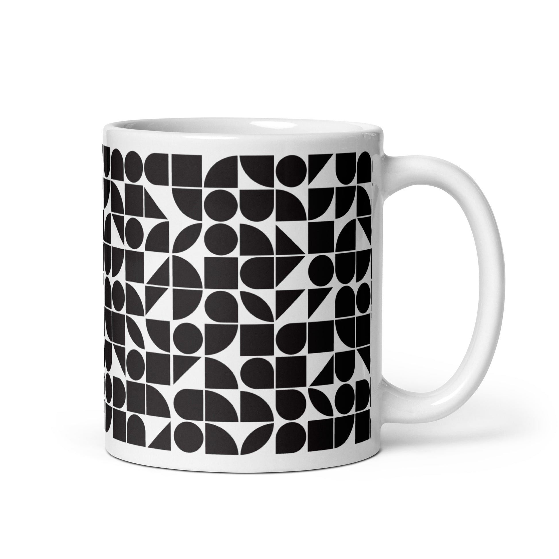 Mauderno Shard ceramic coffee mug - 11 oz - handle on right