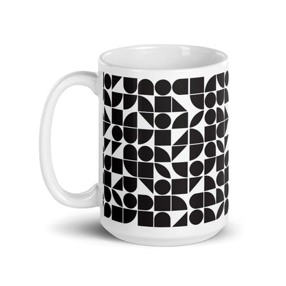 Mauderno Shard ceramic coffee mug - 15 oz - handle on left
