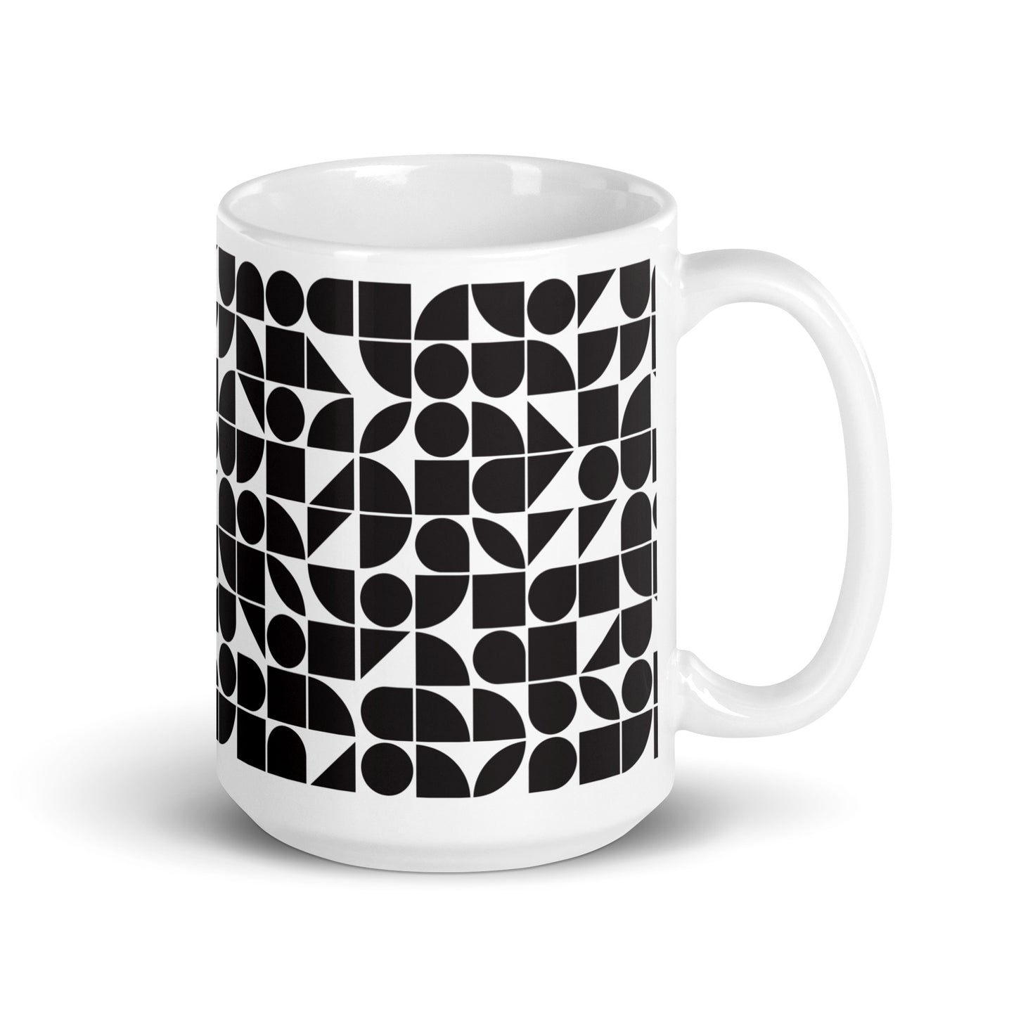 Mauderno Shard ceramic coffee mug - 15 oz - handle on right