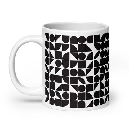 Mauderno Shard ceramic coffee mug - 20 oz - handle on left
