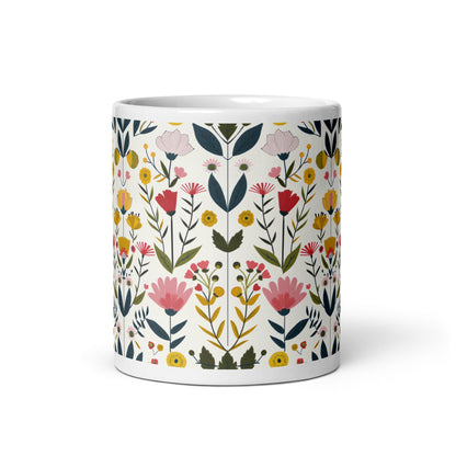 Posy — Hawthorn ceramic coffee mug - 11oz - front view