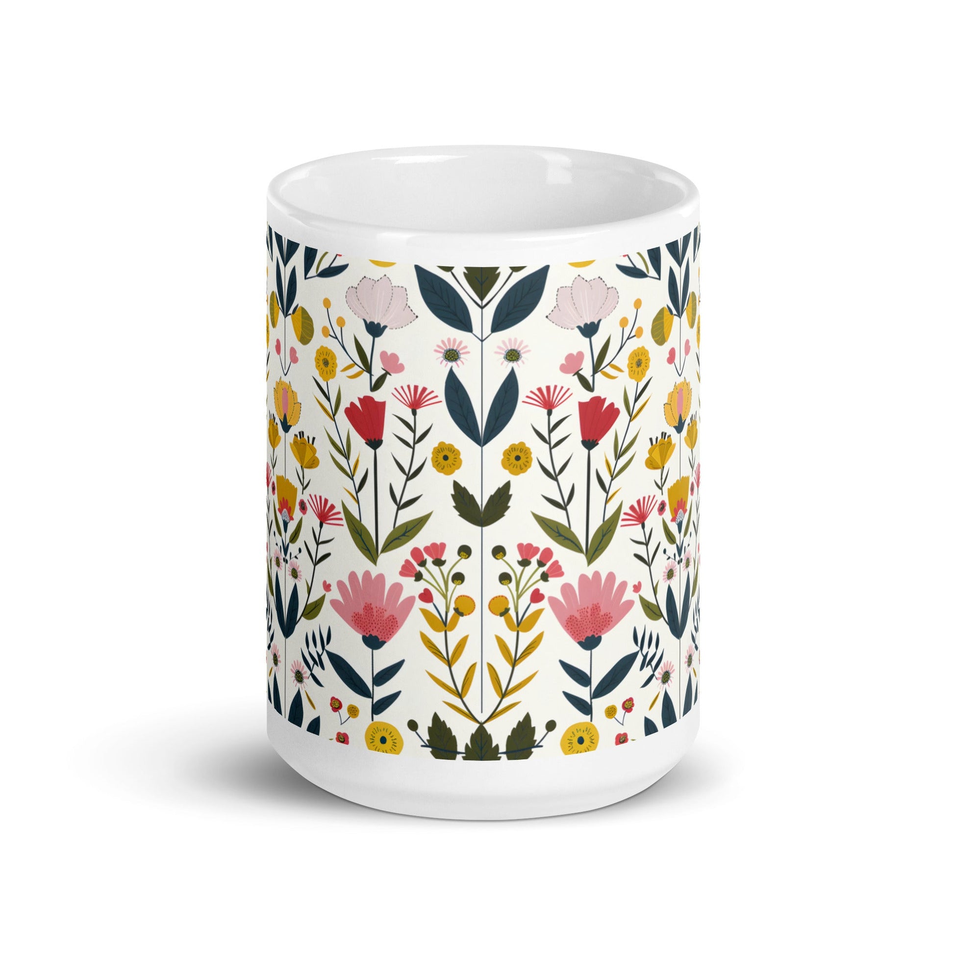 Posy — Hawthorn ceramic coffee mug - 15oz - front view