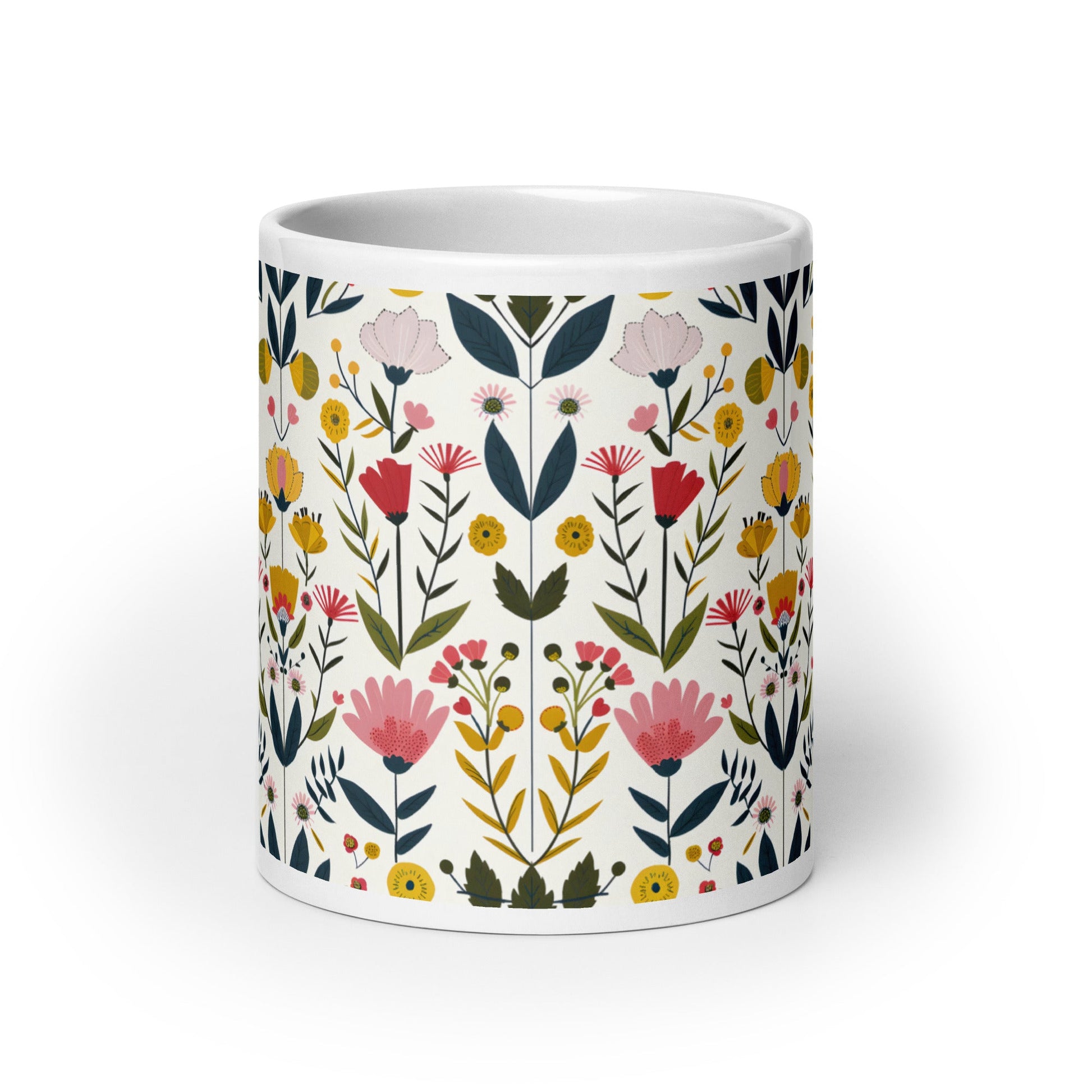 Posy — Hawthorn ceramic coffee mug - 20oz - front view