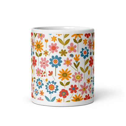 Posy — Jubilee ceramic coffee mug - 11oz - front view