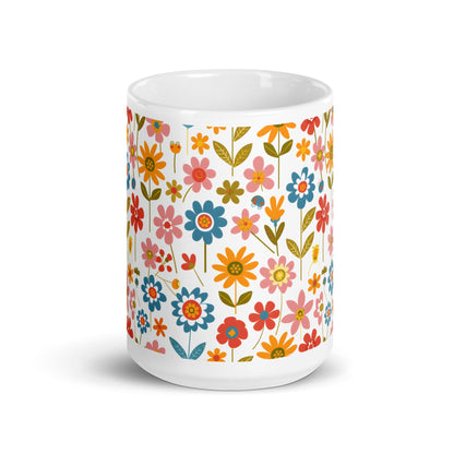 Posy — Jubilee ceramic coffee mug - 15oz - front view