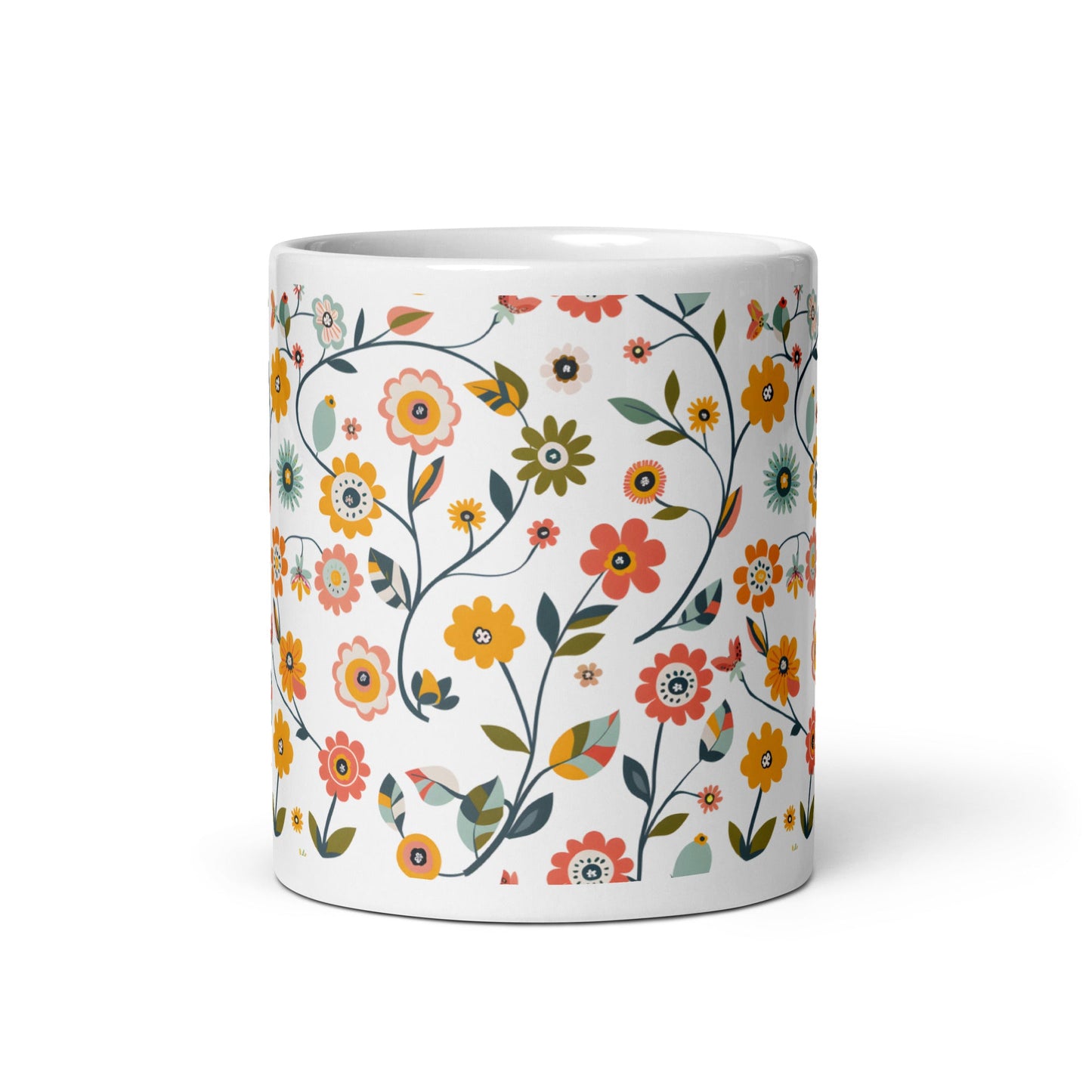 Posy — Ramble ceramic coffee mug - 11oz - front view