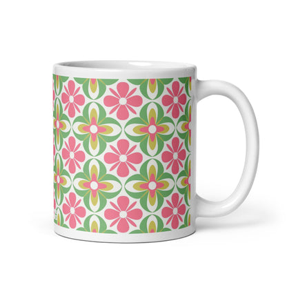 Riviera — Bloom ceramic coffee mug - 11oz - handle on right