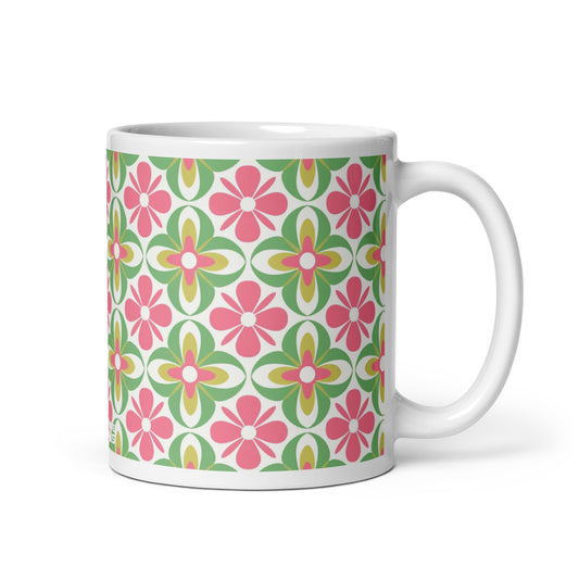 Riviera — Bloom ceramic coffee mug - 11oz - handle on right