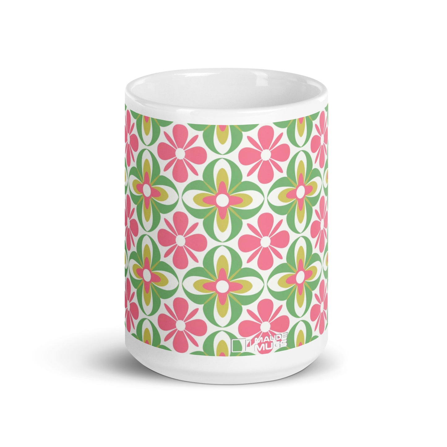 Riviera — Bloom ceramic coffee mug - 15oz - front view