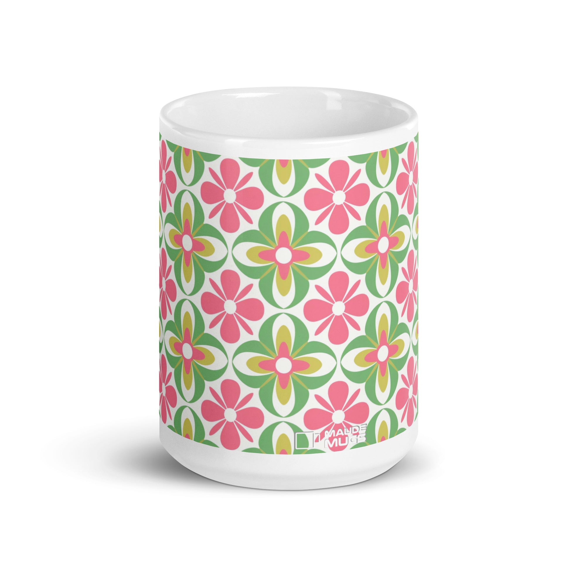 Riviera — Bloom ceramic coffee mug - 15oz - front view